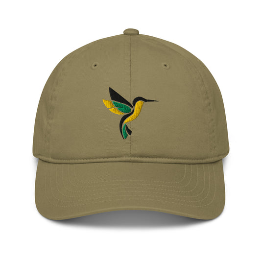 Casquette en Coton Bio — Hummbird — vue face, vert Jungle