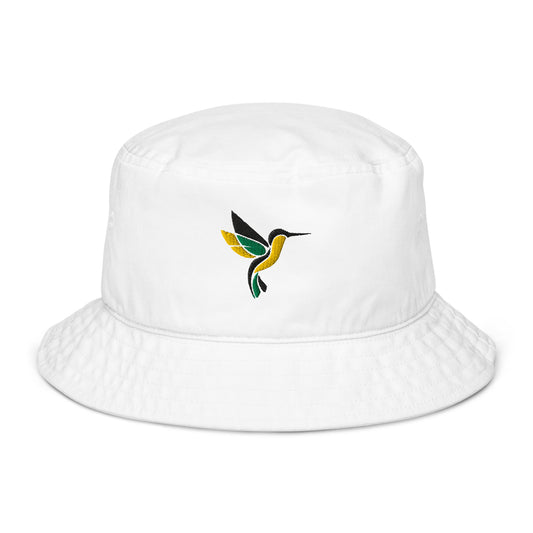 Bob en Coton Bio — Hummbird — vue face, blanc naturel