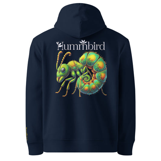 La Reine des Fourmis — Hoodie Bio 350 g Hummbird — vue dos, bleu marine